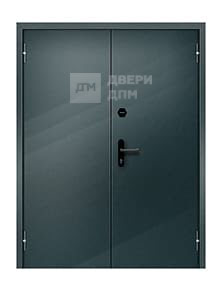 Двупольная противопожарная дверь ДПМ-02 1-го типа глухая взломостойкая