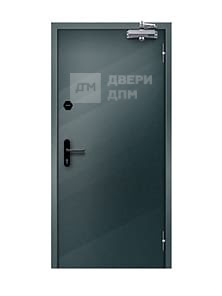 Однопольная противопожарная дверь ДПМ-01 EI-30 глухая взломостойкая